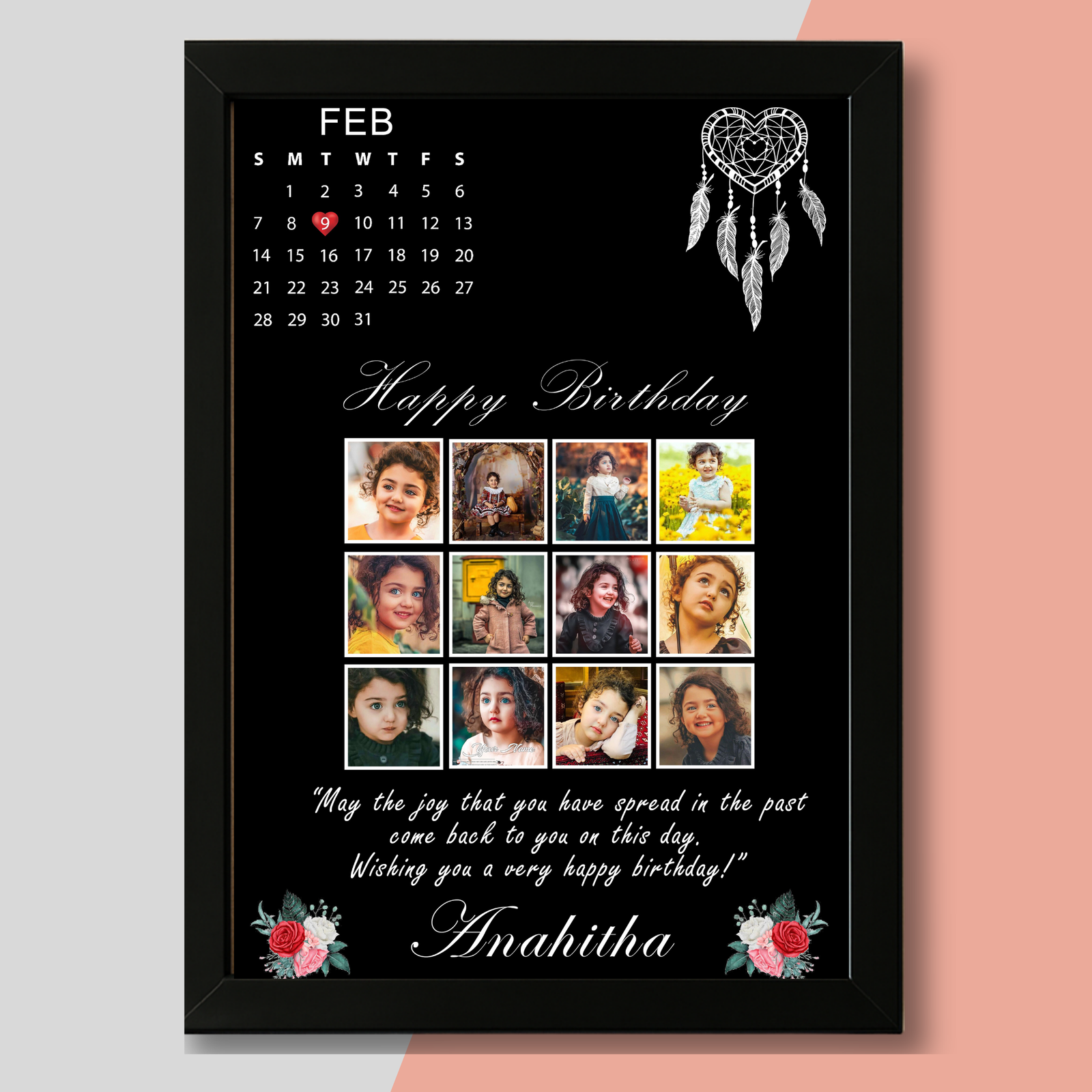 Personalized Celebration Photo Frame – A Memory for Life - Image 2