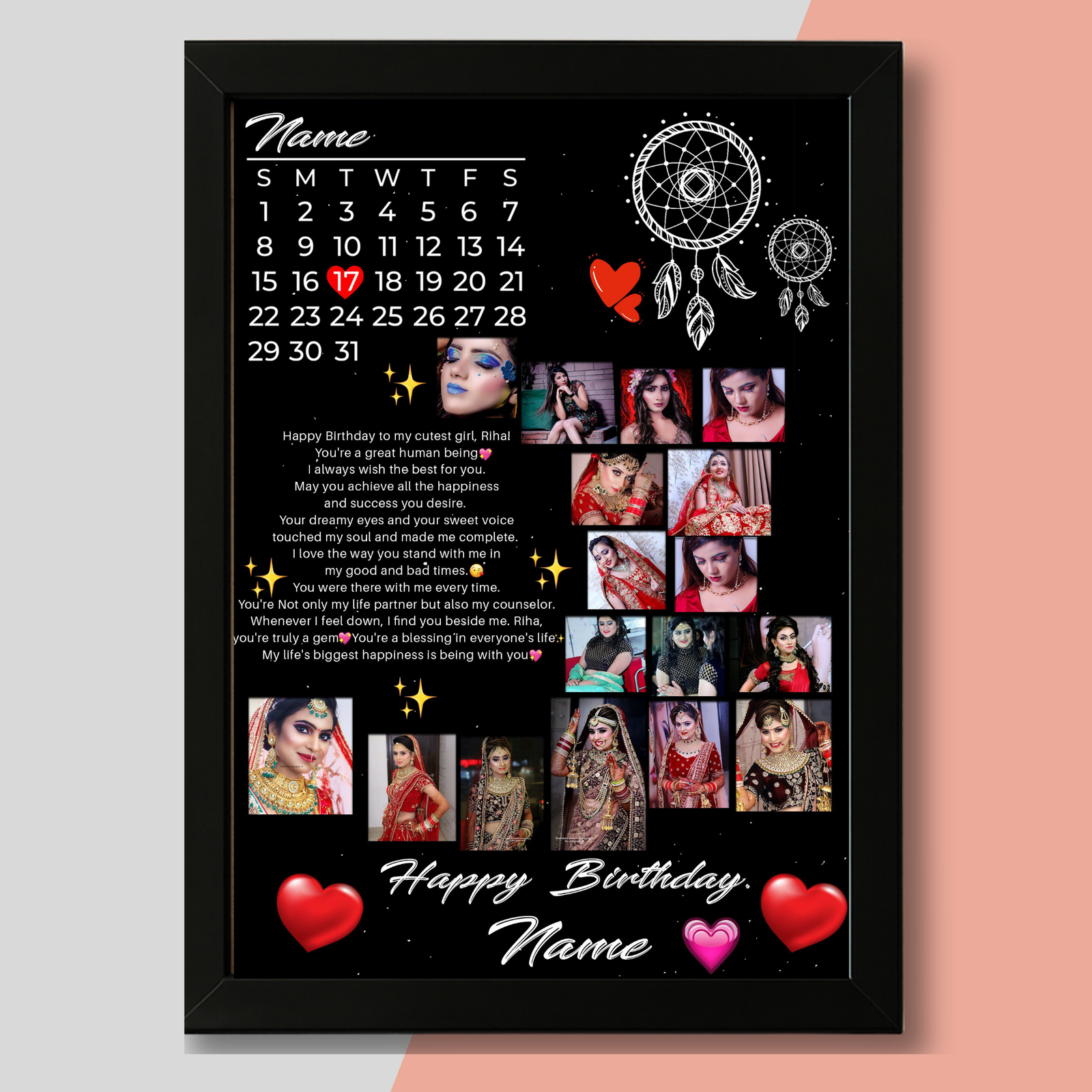 Personalized Celebration Photo Frame – A Memory for Life