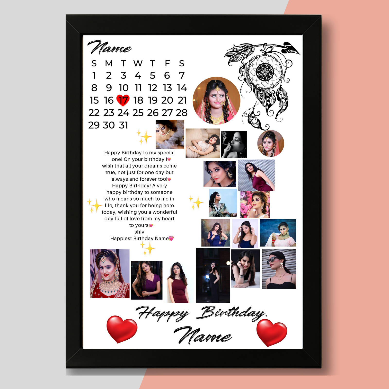 Personalized Celebration Photo Frame – A Memory for Life - Image 3