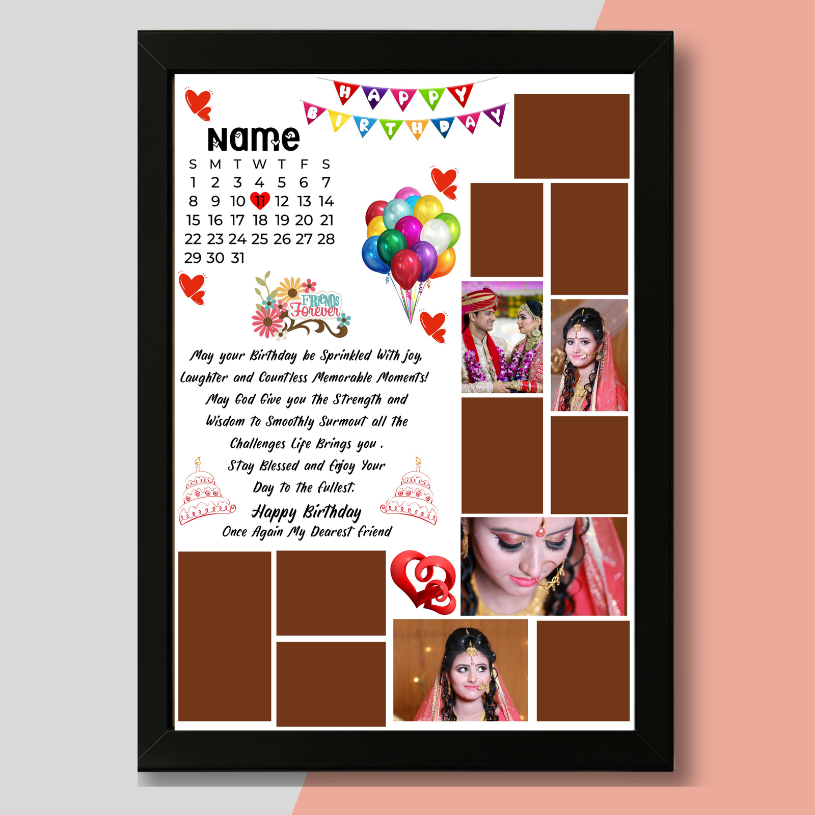 Personalized Celebration Photo Frame – A Memory for Life - Image 4