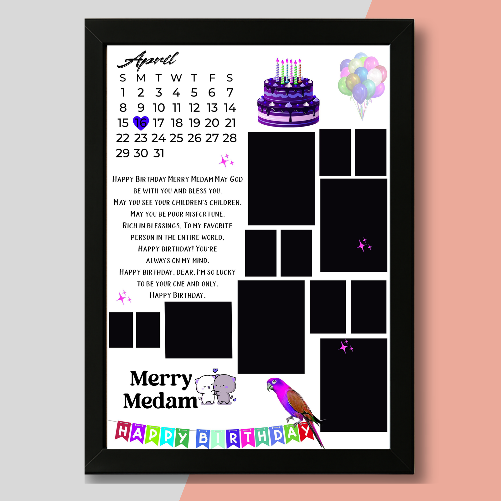 Personalized Celebration Photo Frame – A Memory for Life - Image 6