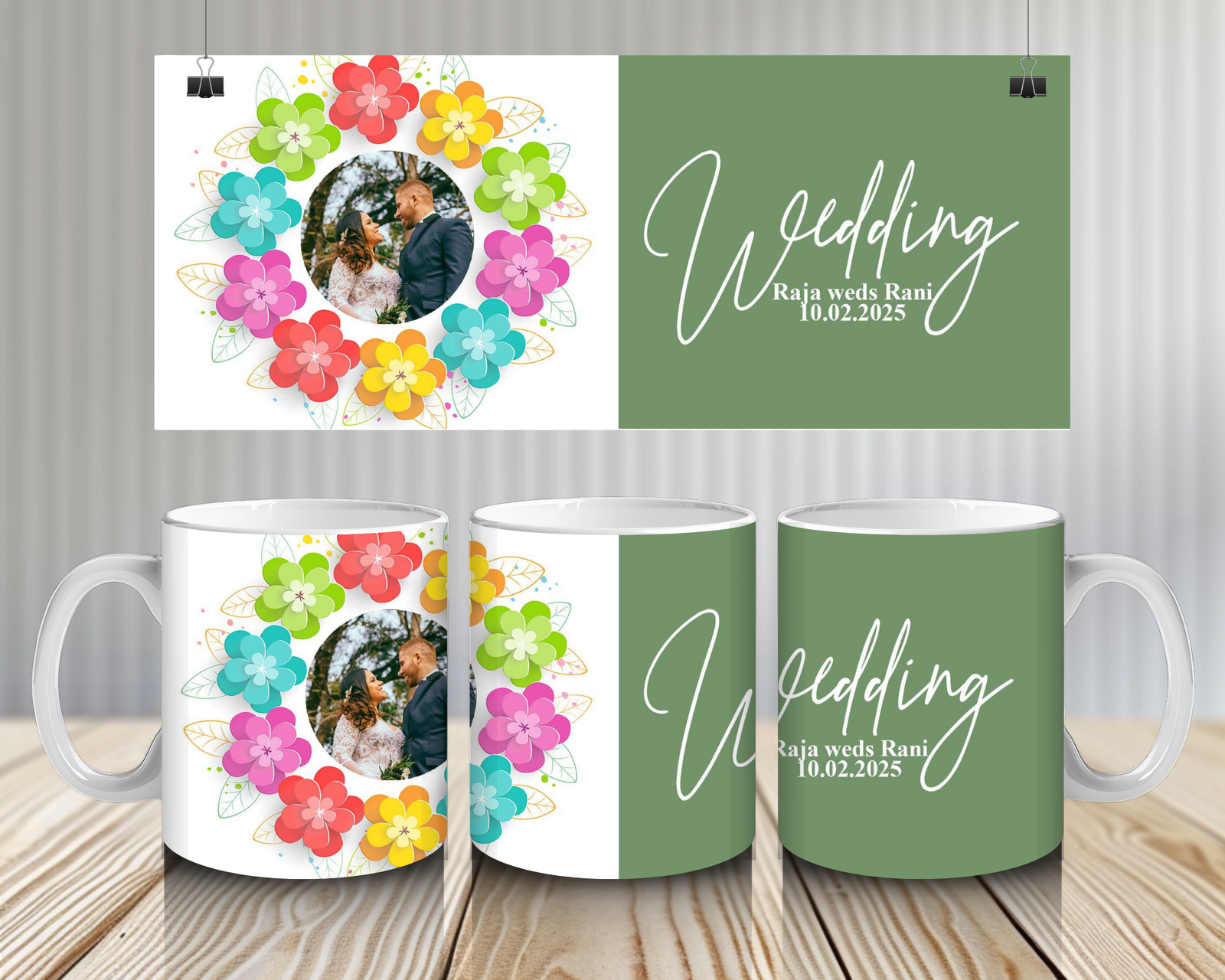 Personalized Premium White Mug – Custom Photo & Name Printed Ceramic Coffee Mug - Image 2