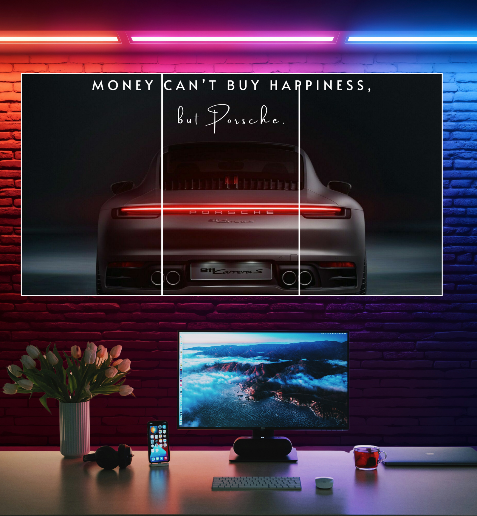 Car Motivation Split Poster (3 Panel) | RTP Quote Split Poster #2 | Split Posters