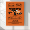 audi r8 v10 w | Luxury Cars #2 | Car Poster