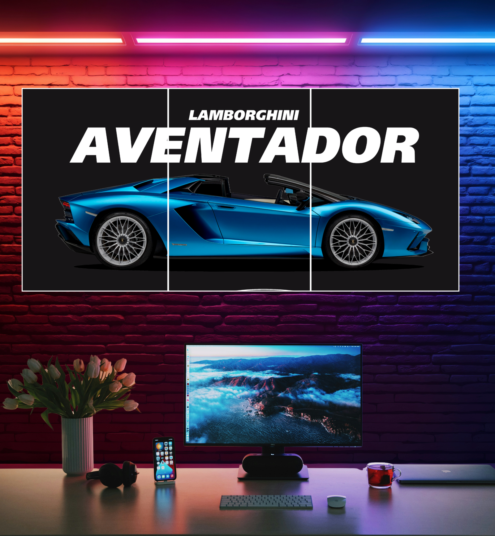 AVENTADOR S w | Luxury Cars #2 | Split Posters
